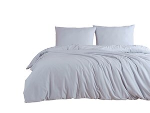 Parure de lit grise unie 240 x 220 cm
