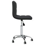 Chaise fauteuil siège de bureau informatique étude pivotante similicuir noir 02_0024053