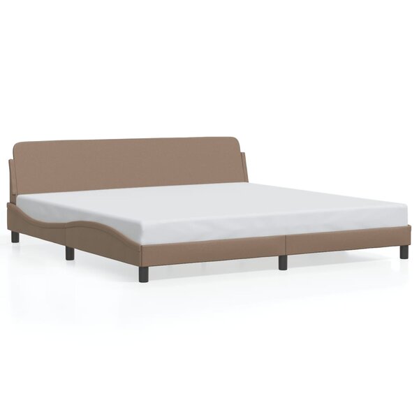 vidaXL Cadre de lit sans matelas cappuccino 200x200 cm similicuir