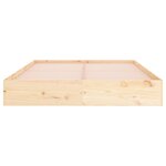 vidaXL Cadre de lit sans matelas bois massif 160x200 cm