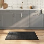 vidaXL Tapis rectangulaire gris 70x100 cm bambou