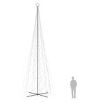 vidaXL Arbre de Noël cône 3000 LED Blanc froid 230x800 cm
