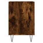 vidaXL Meuble TV Chêne fumé 160x35x55 cm Bois d'ingénierie