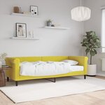 vidaXL Lit de jour avec matelas jaune 80x200 cm velours
