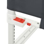 vidaXL Barrière de sécurité de lit d'enfant Gris foncé 160x25 cm Tissu