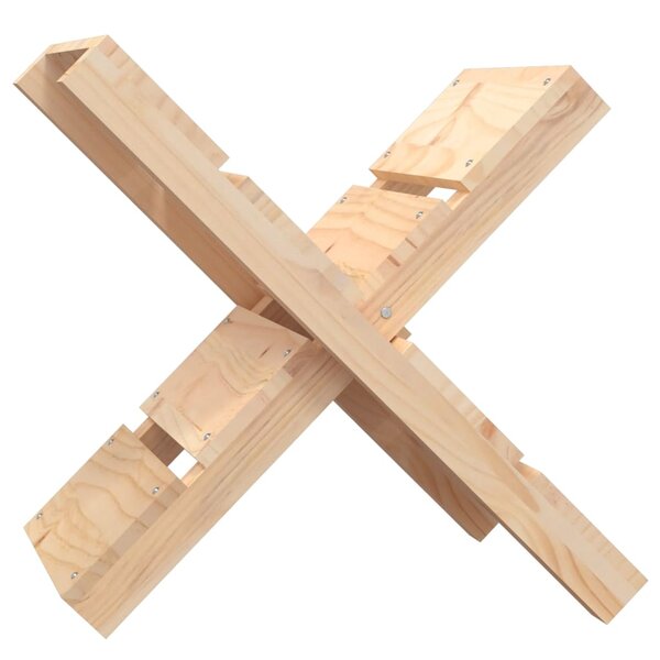vidaXL Porte-bûches 47x39 5x48 cm Bois massif de pin