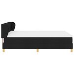 Lit Box Spring vidaXL avec Matelas  Noir  140x200 cm  Tissu