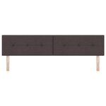 Tête de lit LED vidaXL capitonnée foncée 100 cm en tissu