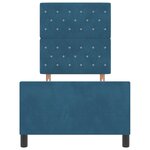 Structure de lit vidaXL Bleu foncé 80x200 cm Velours