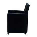 vidaXL Chaises à manger lot de 2 noir similicuir