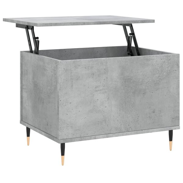 vidaXL Table basse Gris béton 60x44 5x45 cm Bois d'ingénierie