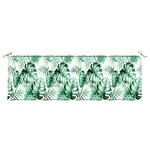 vidaXL Coussin de banc de jardin - Motif de feuilles  150x50x4 cm  en tissu Oxford