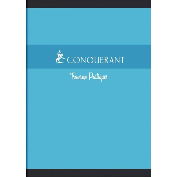 Cahier travaux pratiques 48 pages (24 seyès 70 g + 24 dessin 120 g)  format 21 x 29 7 cm CONQUERANT