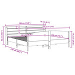 vidaXL Cadre de lit sans matelas 180x200 cm bois massif de pin