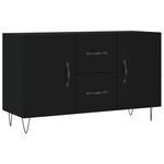 vidaXL Buffet noir 100x36x60 cm bois d'ingénierie