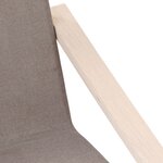 vidaXL Chaise de relaxation Taupe Tissu