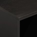 vidaXL Meuble TV noir 100x33x46 cm bois massif de manguier