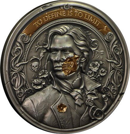 Pièce de monnaie en Argent 5 Dollars g 62.2 (2 oz) Millésime 2024 Reading Challenge - Memento Mori PICTURE OF DORIAN GRAY