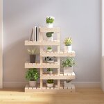 vidaXL Support à plantes 85x25x109 5 cm Bois massif de pin