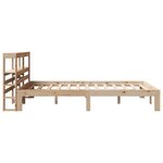 vidaXL Cadre de lit avec tête de lit 150x200 cm bois de pin massif