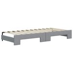 vidaXL Lit de jour avec gigogne et tiroirs sans matelas 90x200 cm