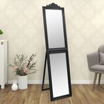vidaXL Miroir sur pied Noir 50x200 cm