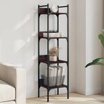 vidaXL Bibliothèque à 4 niveaux chêne 35x30x138 5 cm bois d'ingénierie