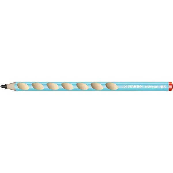 Crayon graphite easygraph b droitier bleu clair stabilo