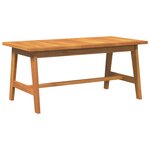 Ensemble Bistro 5 pièces avec coussins en bois d'acacia massif