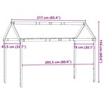 vidaXL Toit de lit pour enfants 217x85 5x154 cm bois de pin massif