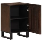 vidaXL Armoire de salle de bain marron 38x34x58cm bois massif manguier