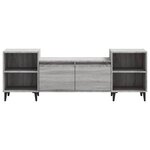 vidaXL Meuble TV Sonoma gris 160x35x55 cm Bois d'ingénierie