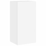 vidaXL Meuble TV muraux 4 Pièces avec lumières LED blanc