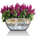 LECHUZA Jardinière CUBETO Stone 30 ALL-IN-ONE gris pierre 13830