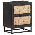 vidaXL Table de chevet 40x30x50 cm Bois de manguier massif