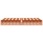 vidaXL Cadre de lit sans matelas cire marron 140x200cm bois pin massif