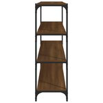 vidaXL Bibliothèque Chêne brun 100x33x100cm Bois d'ingénierie et acier