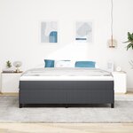 vidaXL Cadre de lit Gris Foncé 180x200 cm en Tissu Cords
