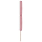 vidaXL Tête de lit à bouton en cristal tufté rose 200 cm velours