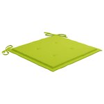 vidaXL Chaises pliables de jardin lot de 4 avec coussins Bois d'acacia