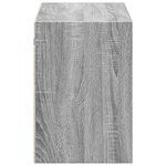 vidaXL Meuble TV mural avec lumières LED sonoma gris 100x31x45 cm