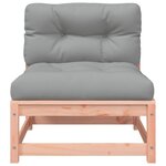 vidaXL Canapés de jardin sans accoudoirs avec coussins 2 Pièces