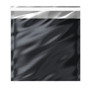 Lot de 50 sachet alu métallisé brillant noir 220 x 220 mm