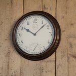 Esschert Design Horloge de station avec thermomètre 30 5 cm TF007