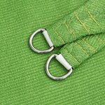 vidaXL Voile d'ombrage 160 g/m² Vert clair 4x5 m PEHD