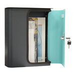 Rottner splashy boîte aux lettres anthracite turquoise