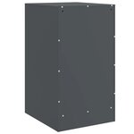 vidaXL Tables de chevet 2 Pièces anthracite 34 5x39x62 cm acier