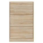 vidaXL Armoire à chaussures Chêne sonoma 63x24x103cm Bois d'ingénierie