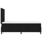vidaXL Lit box spring avec matelas & LED Noir 120x190 cm Tissu