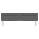 vidaXL Tête de Lit Design Lignes Gris Foncé 100 cm Tissu